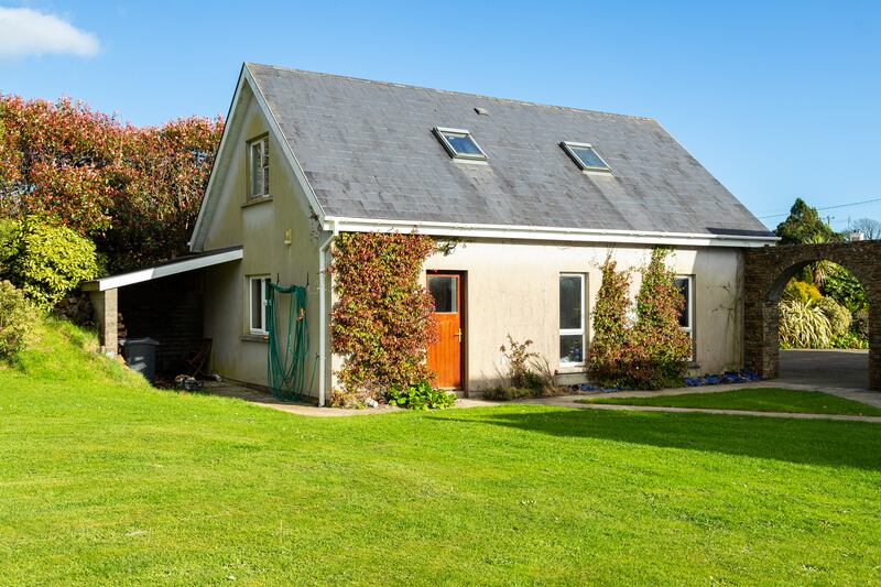 Double garage with WC and shower and room upstairs