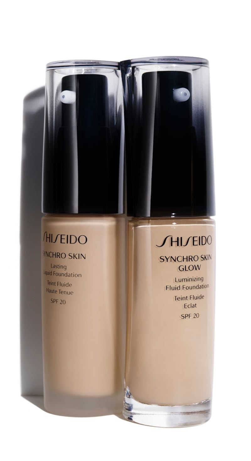 Shiseido Synchro Skin Glow Luminizing Fluid Foundation: (€48).