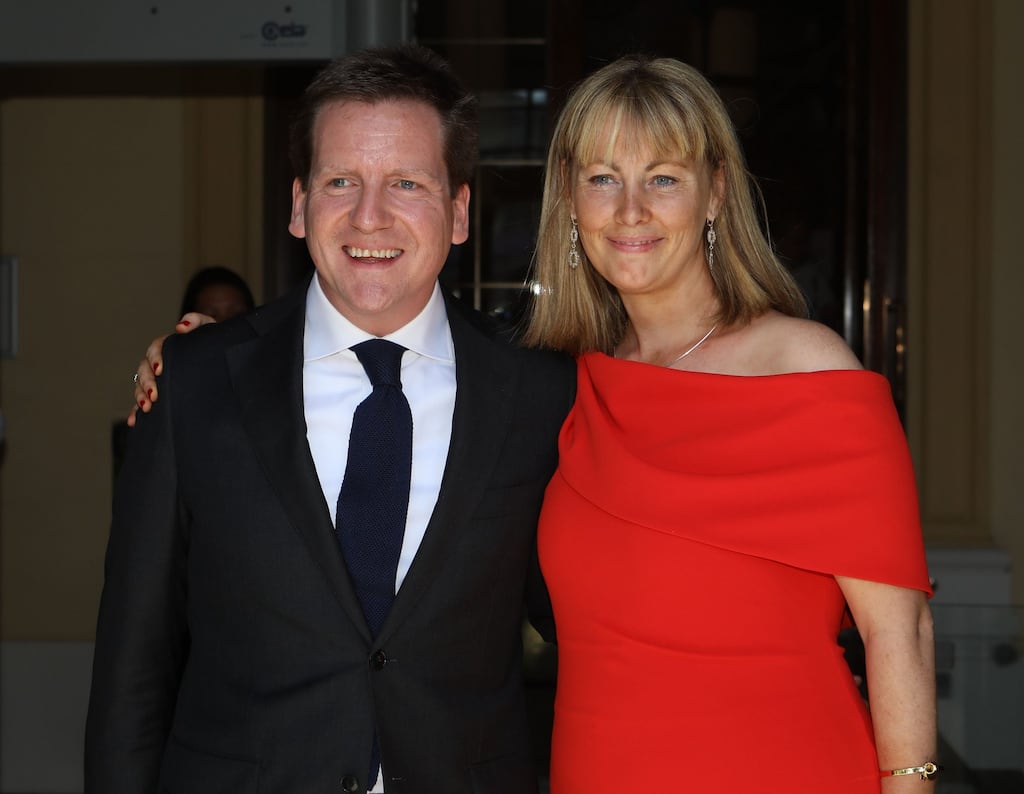 Solicitor Cian O'Carroll with one of his clients, the late Emma Mhic Mhathúna, who received a €7.5m High Court settlement from the HSE and a US laboratory in 2018. Photograph: Collins Courts