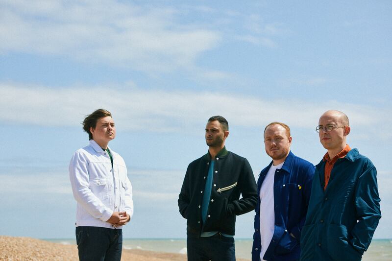 Bassist Ed Nash (left), drummer Suren de Saram, guitarist Jamie MacColl and lead singer Jack Steadman