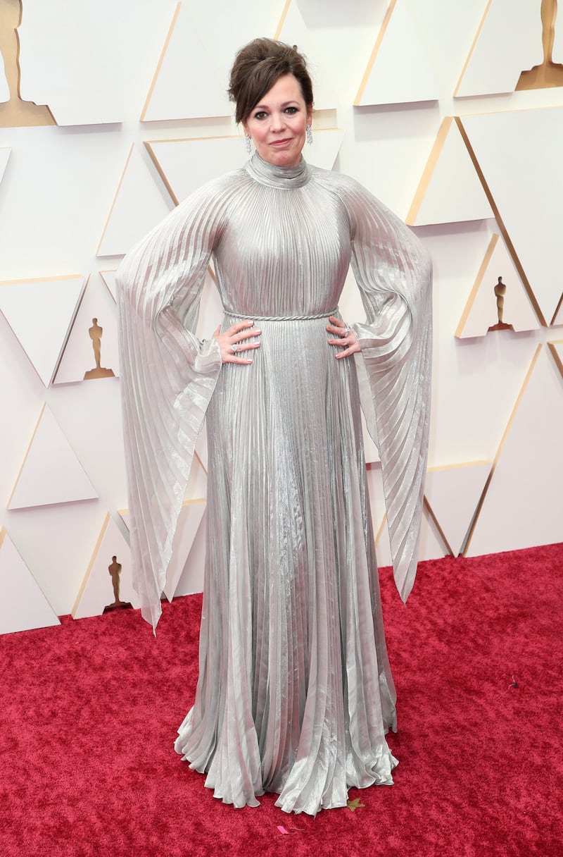 HOLLYWOOD, CALIFORNIA - MARCH 27: Olivia Colman attends the 94th Annual Academy Awards at Hollywood and Highland on March 27, 2022 in Hollywood, California. (Photo by David Livingston/Getty Images)
