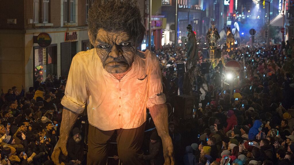 Macnas’s Out of the Wild Sky parade, part of the Bram Stoker festival in Dublin in 2018. Photograph: Dave Meehan