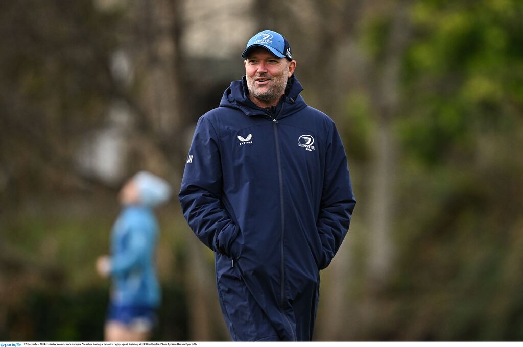 Leinster senior coach Jacques Nienaber said the contract extensions are 'good for us and for Ireland'. Photograph: Sam Barnes/Sportsfile