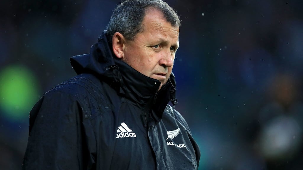 New Zealand head coach Ian Foster has been reappointed up until the end of the 2023 World Cup. Photograph:  Mike Egerton/PA Wire