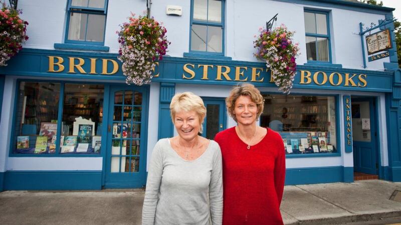 Mother and Daughter book shop oqwners Hilary and Joanna Hamilton of Bridge Street Books in Wicklow. Photograph: Garry O'Neill