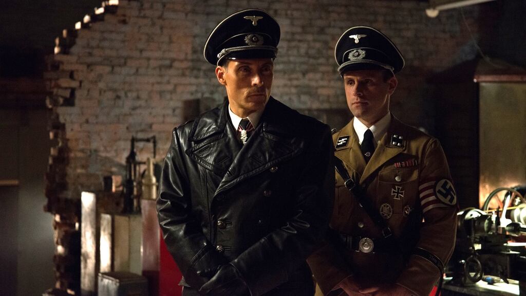 Rufus Sewell (left) is part of the fine cast in this slow-burning, clever dystopian adaptation of Philip K. Dick’s alternative history novel in which the Axis powers won the second World War.