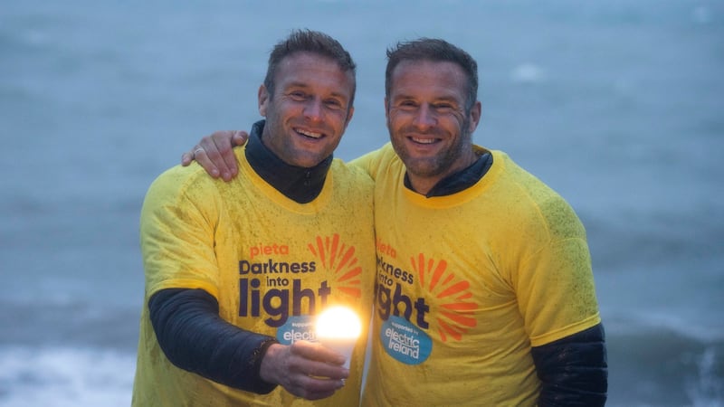 Dave and Steve Flynn of the Happy Pear in Greystones, Co Wicklow. Photograph: Andres Poveda