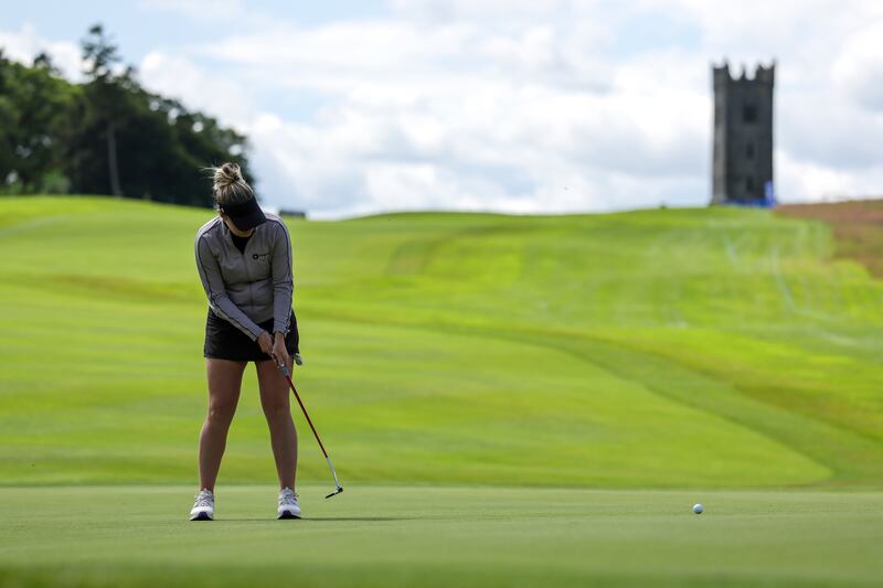 Anna Foster tunes up for the Irish Open at the O'Meara course, Carton House. Photograph: Laszlo Geczo/Inpho