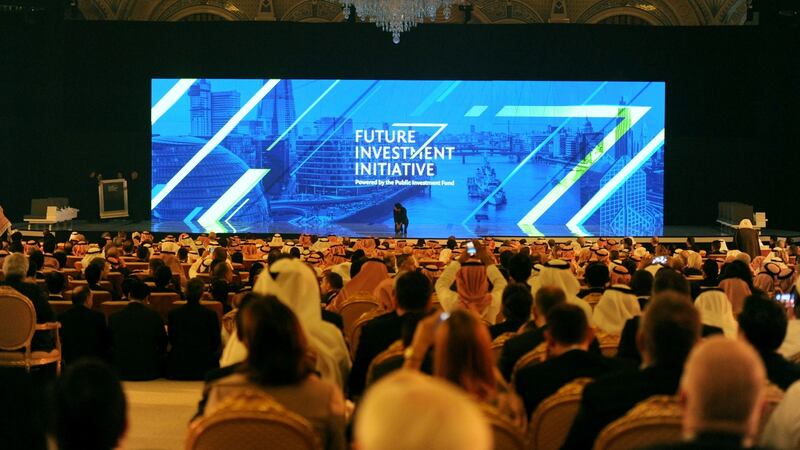 Attendees at the Future Investment Initiative (FII) conference in Riyadh, dubbed ‘Davos in the Desert’.