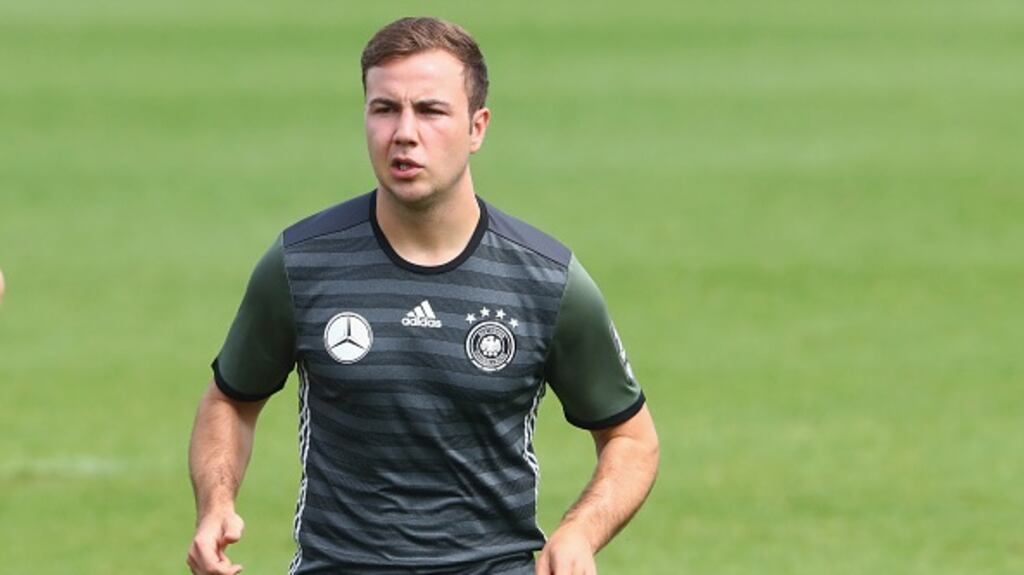 Mario Götze is is talks over a return to Borussia Dortmund. Photograph: Getty