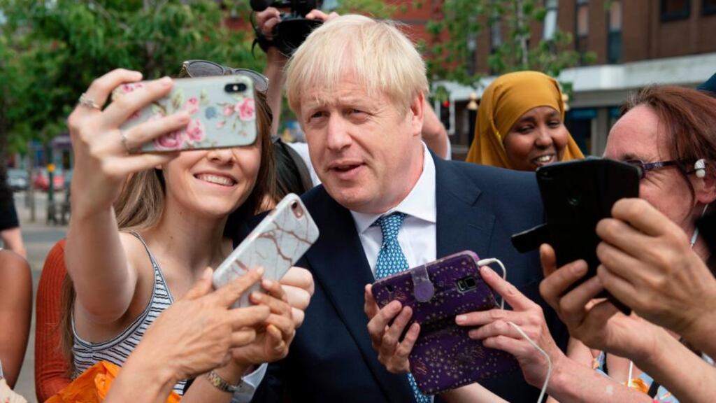 Britain’s prime minister Boris Johnson: ‘The British people voted in 2015, in 2016, in 2017. What they want us to do is deliver on their mandate.’ Photograph: Geoff Pugh/Pool/AFP)Geoff Pugh/Getty