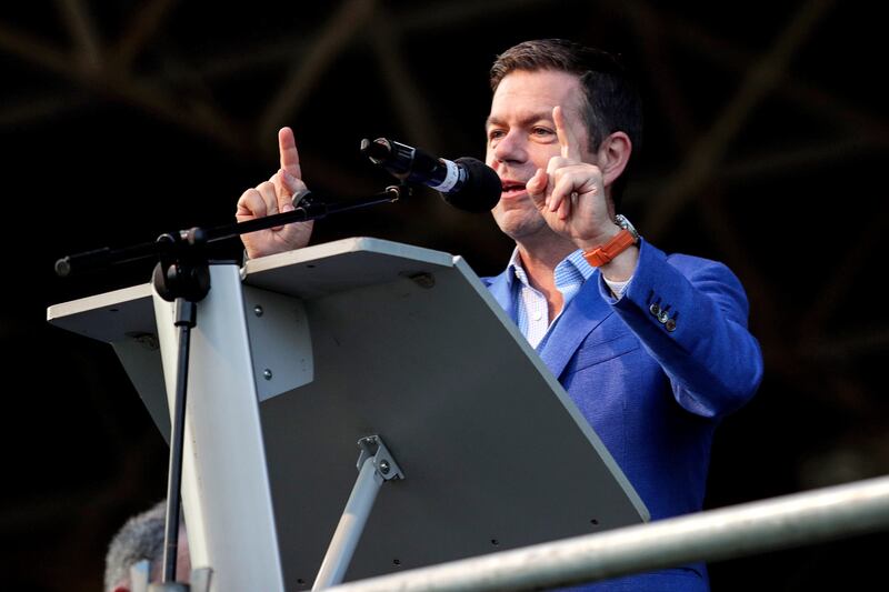 Teneo chief executive Declan Kelly at the homecoming for All-Ireland winners Tipperary at Semple Stadium in August 2019. Photograph: Laszlo Geczo/Inpho