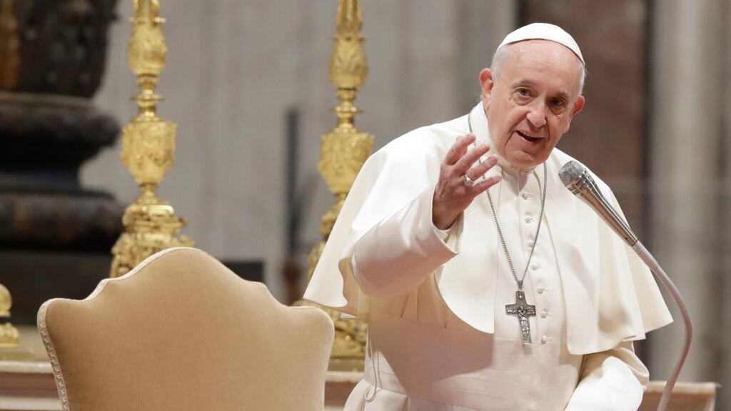 Pope Francis’s removal of the pontifical secret from canon law trials involving clerical sexual offences “has opened the way to a new era of transparency”. Photograph: Alessandra Tarantino/AP