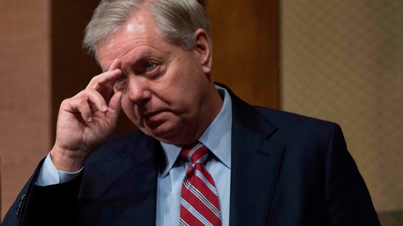 US Senator Lindsey Graham said president Donald Trump had promised US troops would stay in Syria to finish the job of destroying the Islamic State. Photograph: AFP/Getty