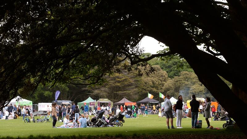 Market in St Anne’s Park, Raheny, Dublin. Photograph: Dara MacDónaill
