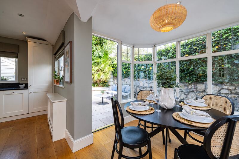 Conservatory-style dining space