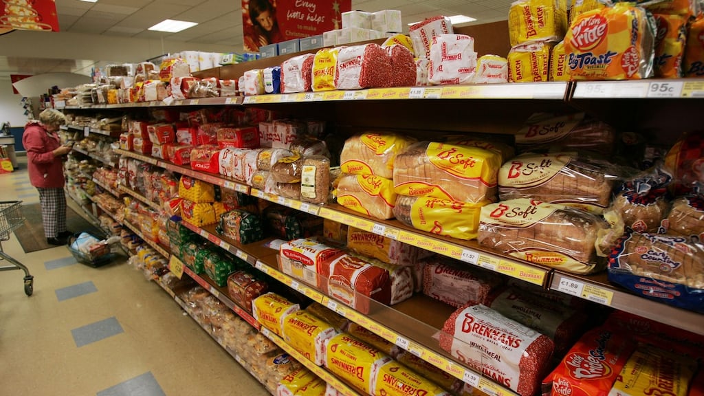The affected line is the 800g Johnston Mooney & O’Brien “Toastie” bread with a best before date of September 29th and carrying the codes D27 and E27. File photograph: Frank Miller