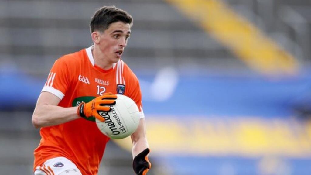 Rory Grugan helped Armagh past Westmeath in Mullingar. Photograph: Tommy Dickson/Inpho