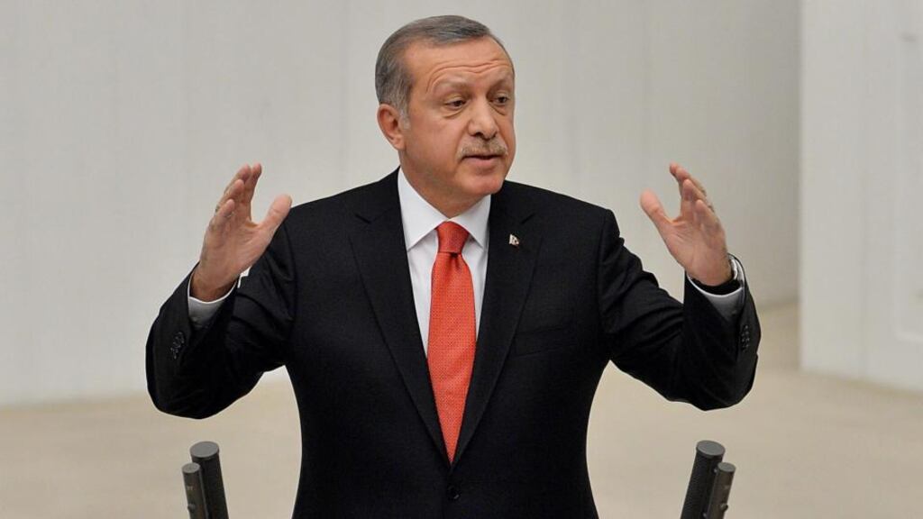 Turkish President Recep Tayyip Erdogan: scandal dogged his inner circle for months. Photograph: Kayhan Ozer/EPA