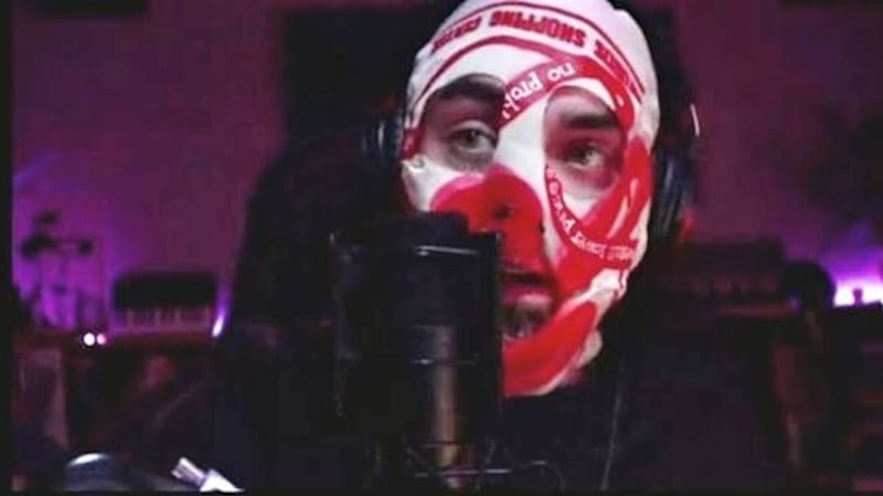 Podcaster and author Blindboy Boatclub during The Irish Times Winter Nights festival on Monday.