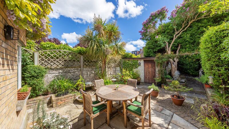 Rear garden patio