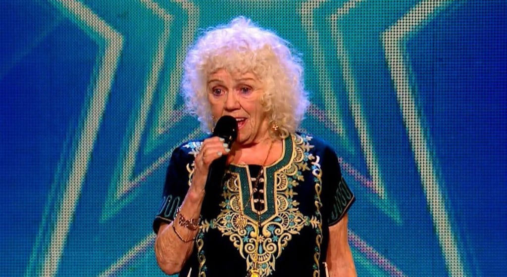 She's got talent: Evelyn Williams from Tallaght is the true queen of the night. Photograph: TV3