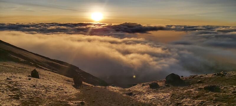 Sunrise from the summit