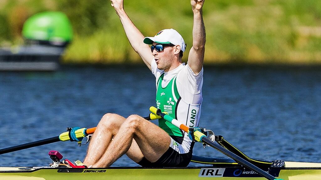 Paul O’Donovan had 14 seconds to spare over his brother Gary at the Ireland trials in Cork on Saturday. Photograph: Herman Dingler/Inpho