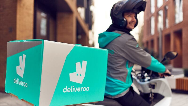 Deliveroo’s turquoise army of cyclists has been growing rapidly in Ireland. Photograph: © Mikael Buck / Deliveroo