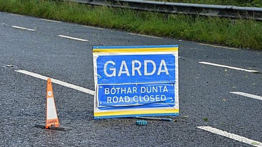The area is sealed off to enable Garda Forensic Collision Investigators examination the scene. File photograph: The Irish Times