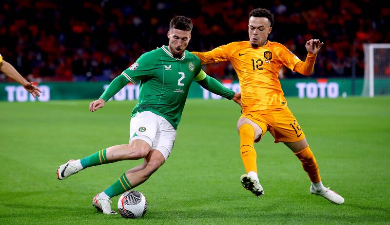 Matt Doherty was chosen by Stephen Kenny to captain Ireland against the Netherlands on Saturday,. Photograph: Ryan Byrne/Inpho