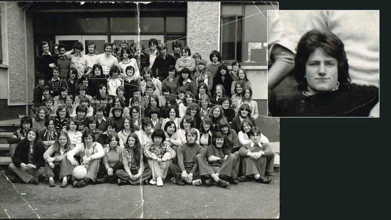 Lot 594: Mount Temple School photograph 1977 with U2 frontman Bono (€150-€200) at Whyte’s.