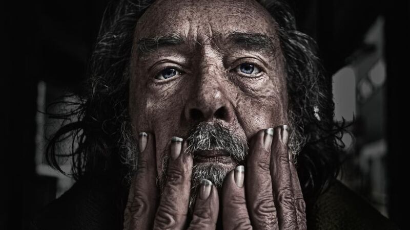 Life on the streets: Martin Hart under Westland Row bridge, where he has lived for four years, of his 14 years living on the streets of Dublin. Photograph: Donal Moloney