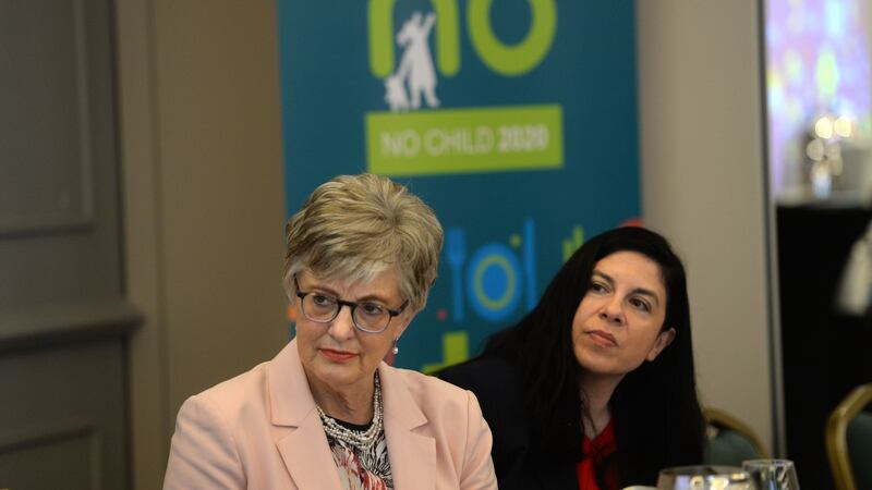 Minister for Children and Youth Affairs Katherine Zappone and Tanya Ward, chief executive of the Children’s Rights Alliance. Photograph: Dara Mac Dónaill