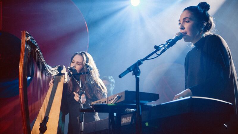 Saint Sister on stage at Other Voices 2016 in Dingle, Co Kerry. Photo: Rich Gilligan