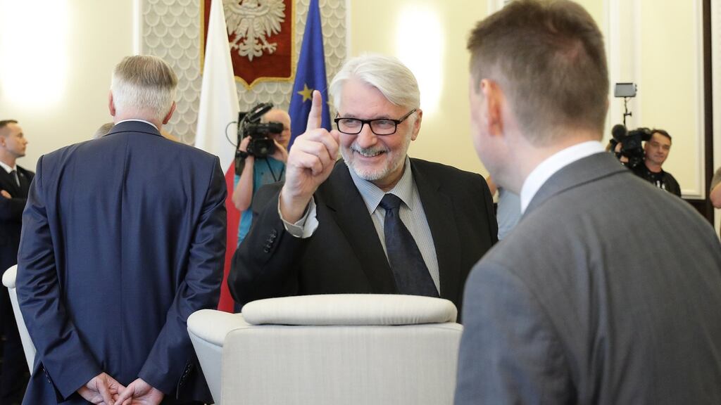 Poland’s foreign minister, Witold Waszczykowski, said the European Commission’s rule-of-law procedure would ensure “months of bad emotions”. Photograph: Radek Pietruszka/EPA