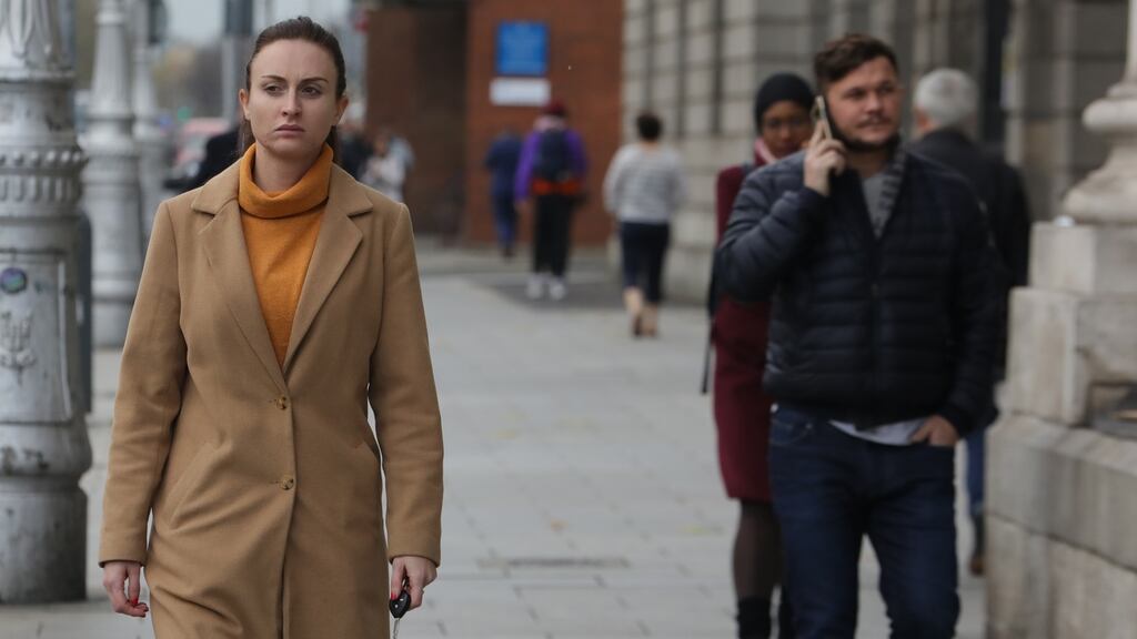 Elaine Byrne and Kenneth Carpenter: have agreed to leave a property at Rowlagh Park, Clondalkin, Dublin. Photograph: Collins Courts