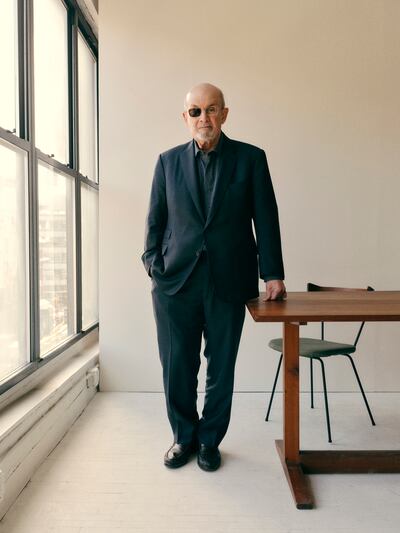 Author Salman Rushdie in New York in March 2024. Photograph: Clement Pascal/The New York Times