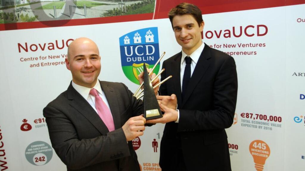 Kinesis Health Technologies co-founders Seamus Small and Barry Greene. photograph: nick bradshaw