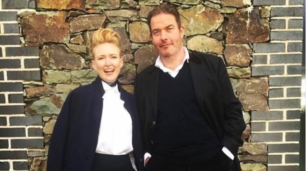 The author and his partner Áine