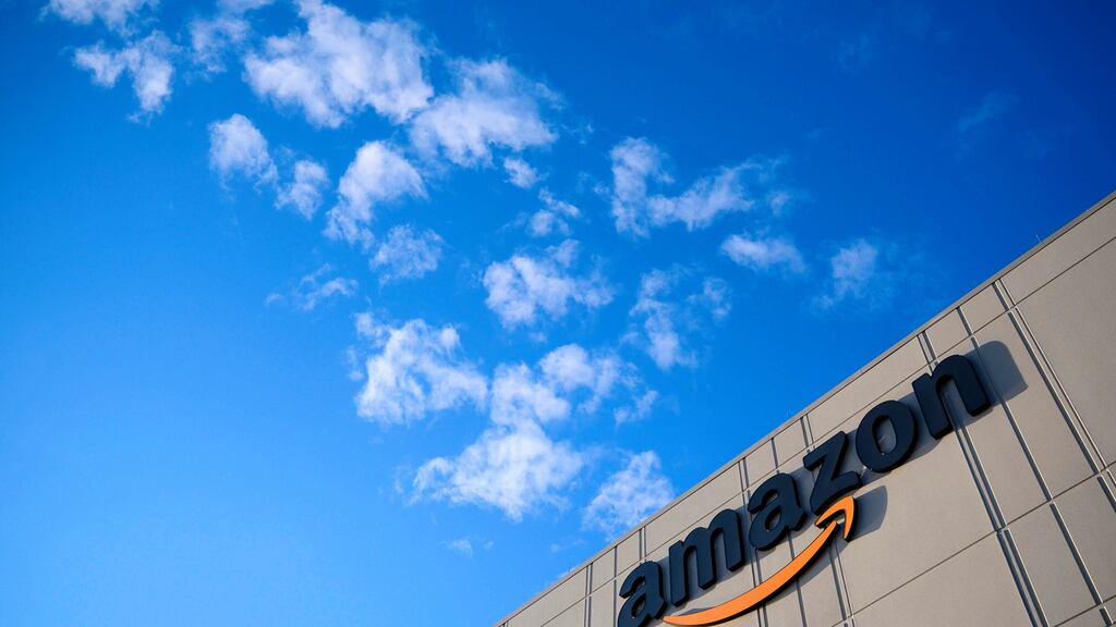 The Amazon fulfillment centre in Staten Island, New York. Photograph: Johannes Eisele/AFP via Getty Images