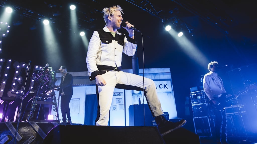 Ricky Wilson and Kaiser Chiefs: the peoples’s music. Photograph: Mariano Regidor/Redferns