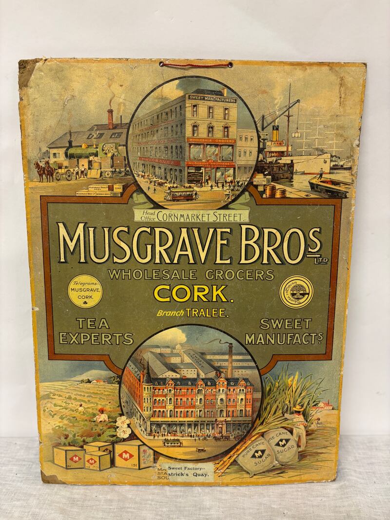 Musgrave Brothers sign depicting scenes of Cork (€60-€100 each)