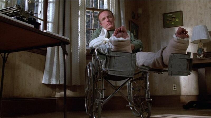 Misery: The writing process has been a recurring subject in Stephen King’s work, but his 1985 novel is arguably his best recreation of the life of a writer, Paul Sheldon (played here by James Caan) the process of writing fiction, and the very literal dangers of disappointing a loyal readership.