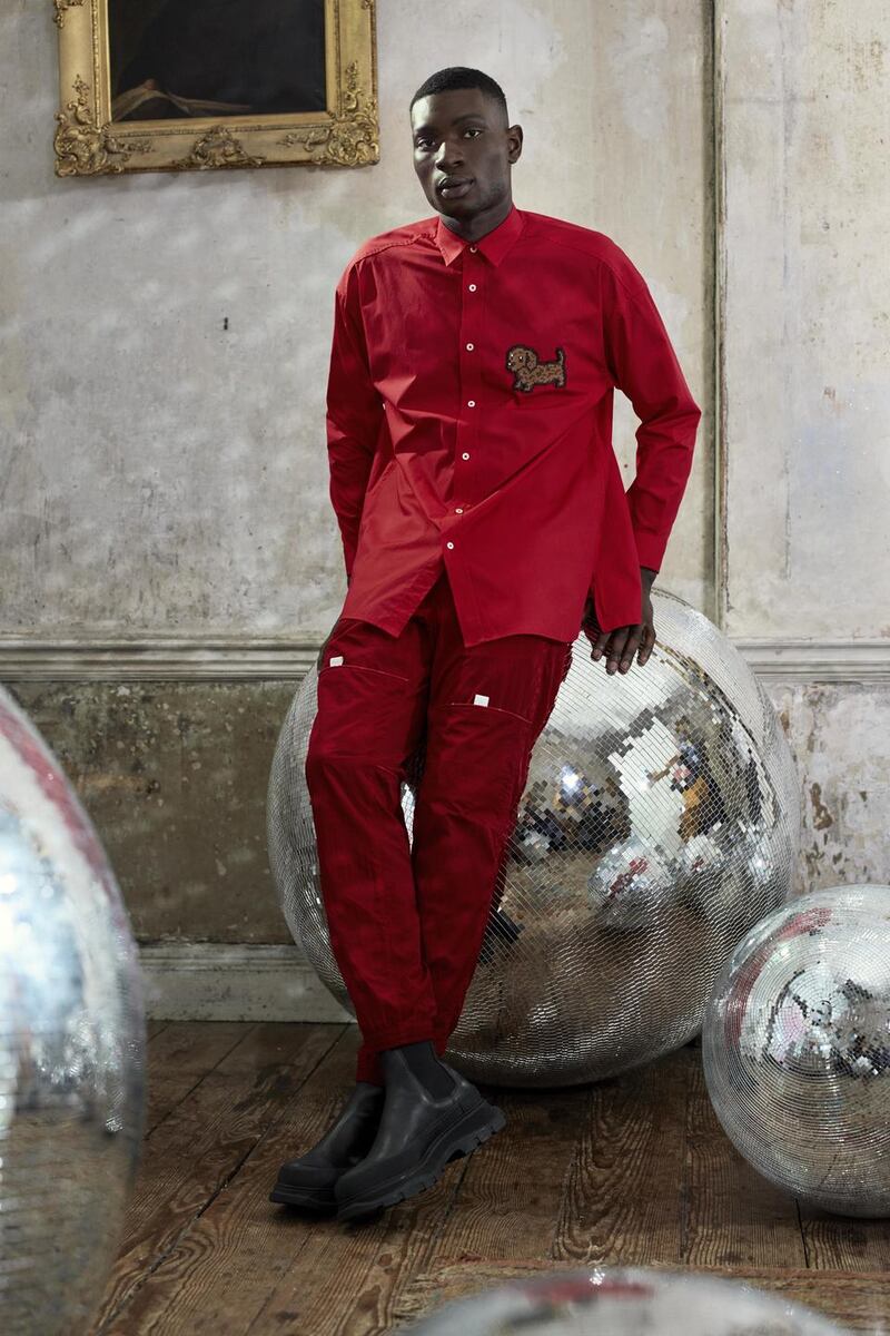 Red shirt €350, trousers €475 both Jacquemus