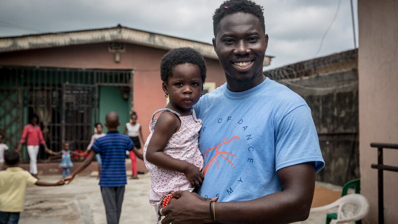 Daniel Owoseni Ajala, the founder of the Leap of Dance Academy in western Lagos. Photograph: Sally Hayden