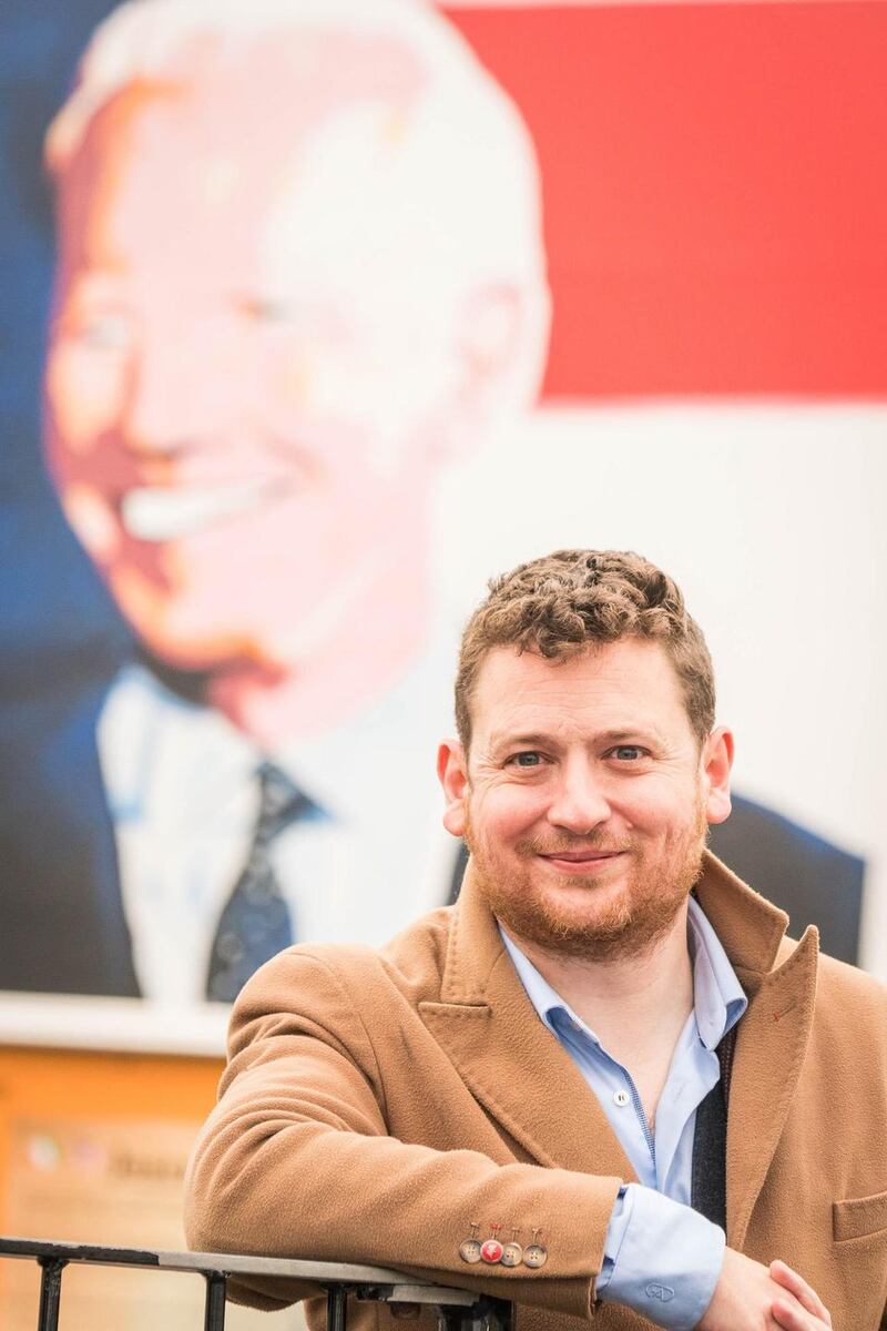 Biden supporter David O’Malley waits for the result of the US presidential election, in Ballina, Co Mayo. Photograph: Keith Heneghan