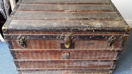 Nuns' designer trunk discovered after decades in a shed