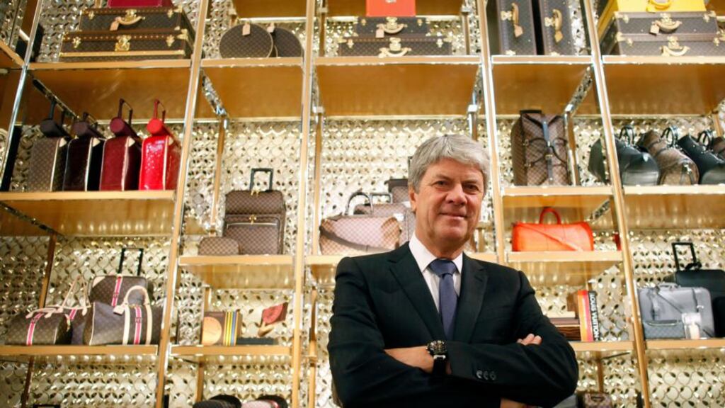 Former Louis Vuitton chief executive, who has died aged 66, at the opening of the company’s new ‘Etoile’ store in 2012. Photograph: Alessia Pierdomenico/ Bloomberg