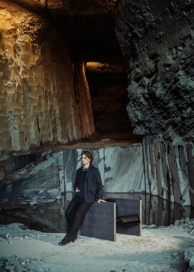 James is currently working on restoring an old blacksmith’s house in Meath, and has a model in the Royal Hibernian Academy for another project. Photograph: Fionn McCann